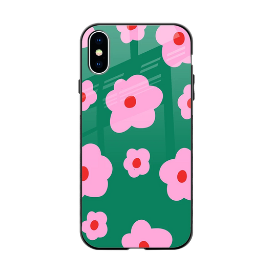 Pink Petal Parade back phone cover | glass case for iphone x