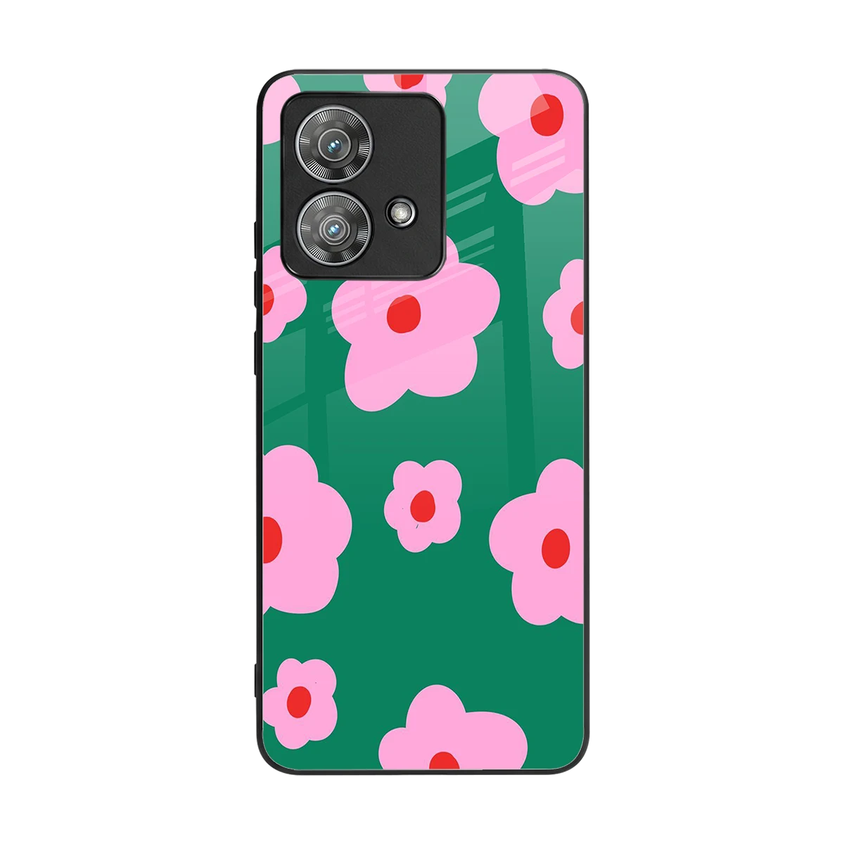 Pink Petal Parade back phone cover | glass case for motorola edge 40 neo 5g