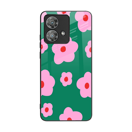Pink Petal Parade back phone cover | glass case for motorola edge 40 neo 5g