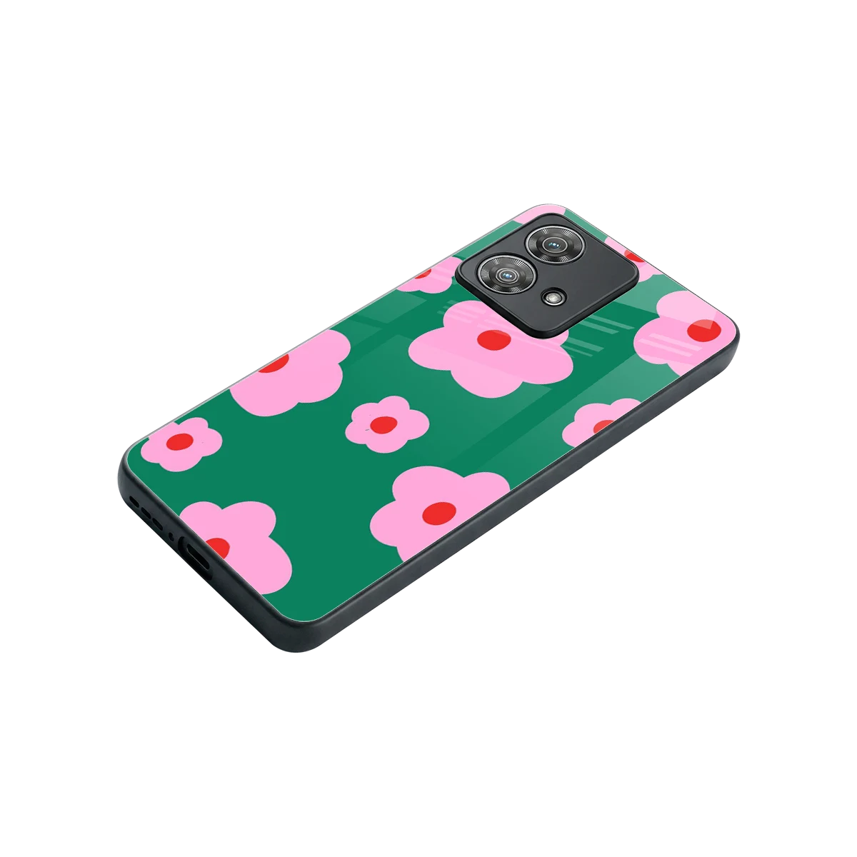 Pink Petal Parade stylish phone case for motorola edge 40 neo 5g | glossy glass and slim fit