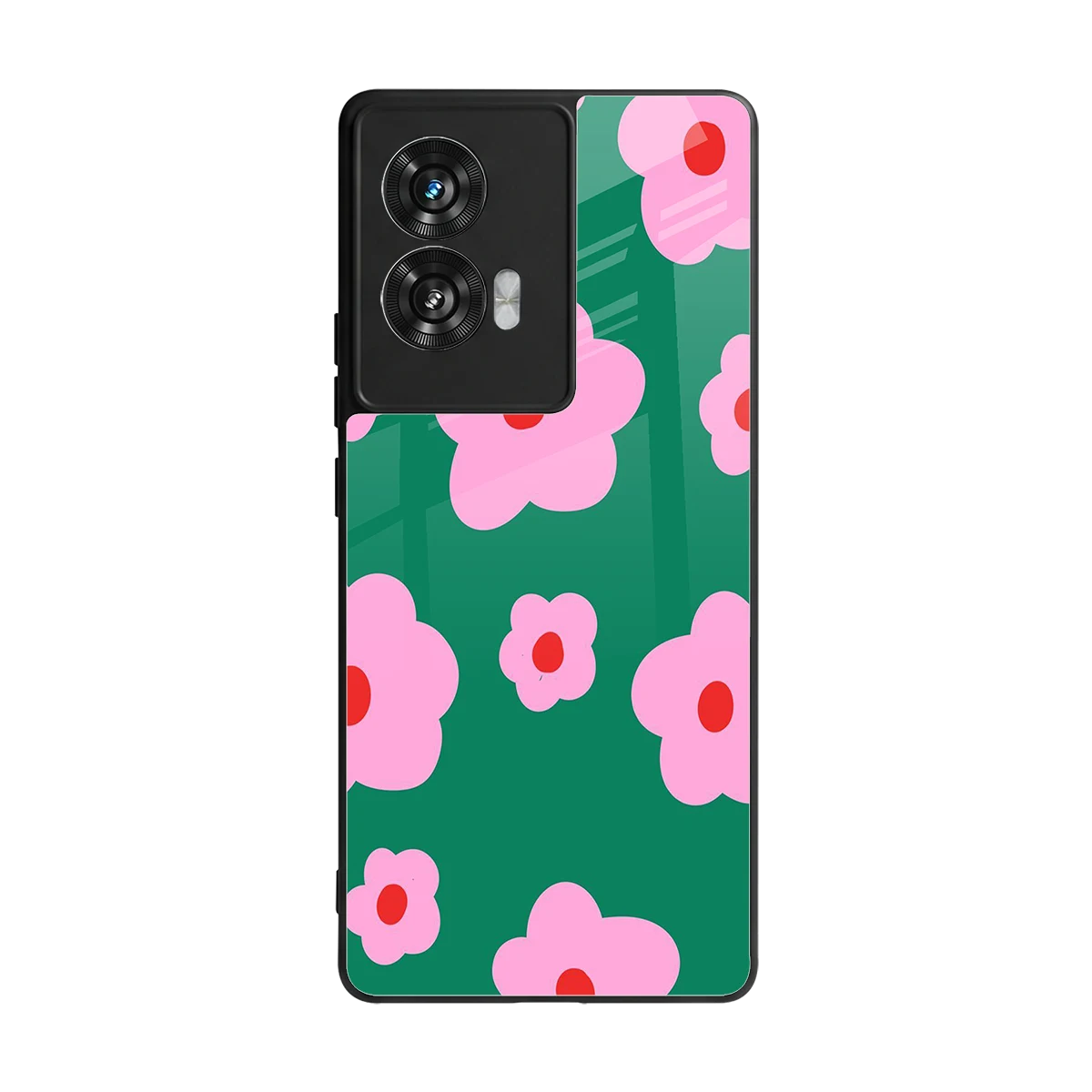 Pink Petal Parade back phone cover | glass case for motorola edge 50 fusion