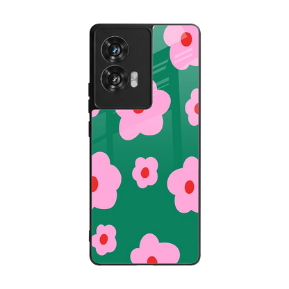 Pink Petal Parade back phone cover | glass case for motorola edge 50 fusion