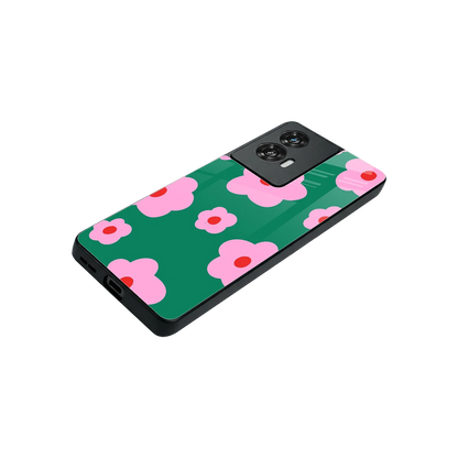 Pink Petal Parade stylish phone case for motorola edge 50 fusion | glossy glass and slim fit