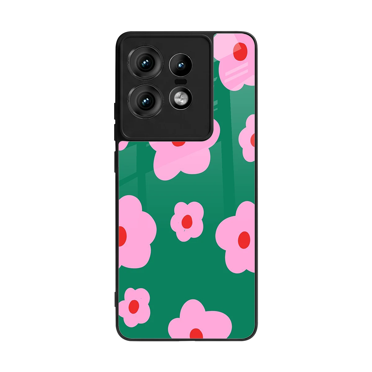 Pink Petal Parade back phone cover | glass case for motorola edge 50 pro