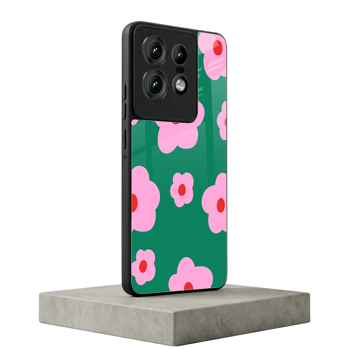 Pink Petal Parade motorola edge 50 pro mobile cover | shockproof glass phone case