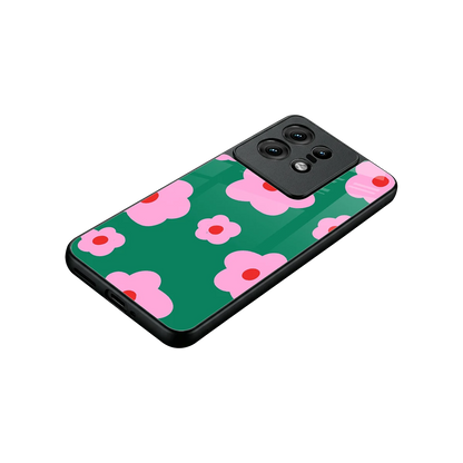 Pink Petal Parade stylish phone case for motorola edge 50 pro | glossy glass and slim fit