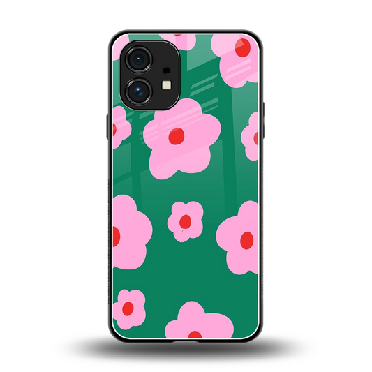 Pink Petal Parade back phone cover | glass case for nothing phone 1