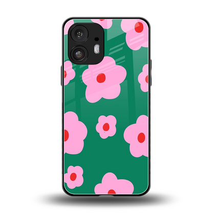Pink Petal Parade back phone cover | glass case for nothing phone 2