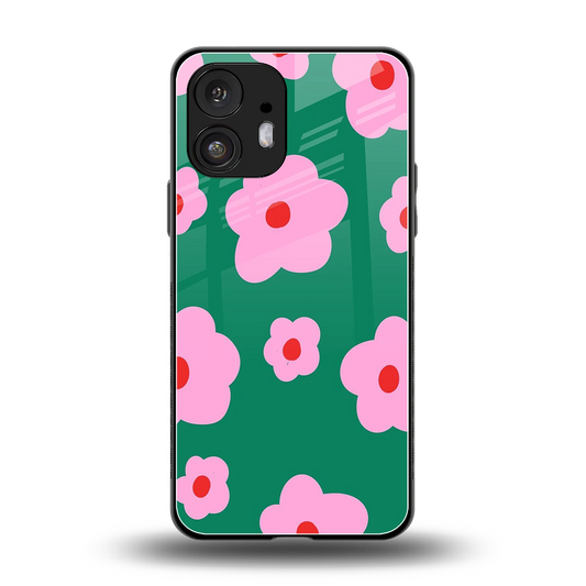 Pink Petal Parade back phone cover | glass case for nothing phone 2