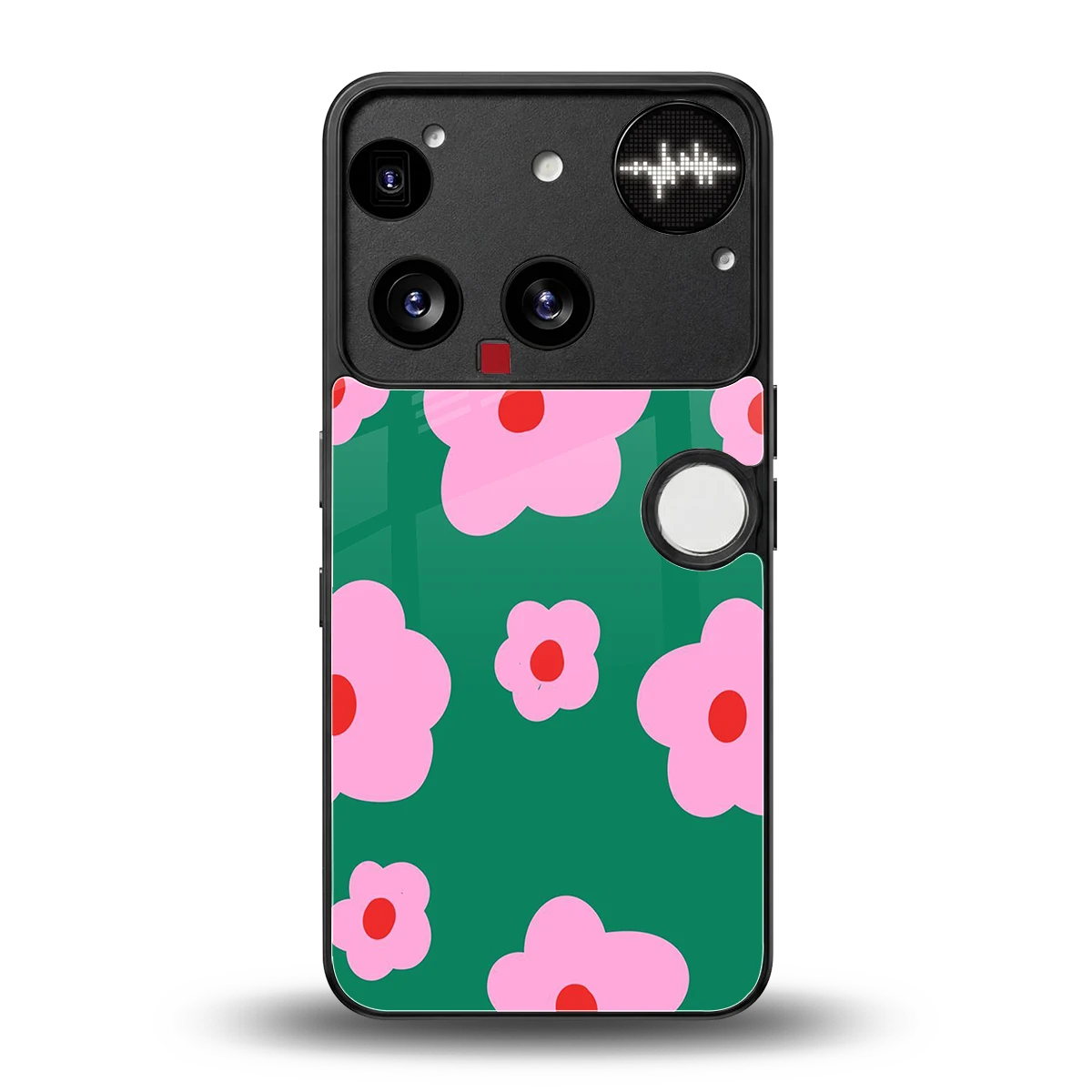 Pink Petal Parade back phone cover | glass case for nothing phone 3