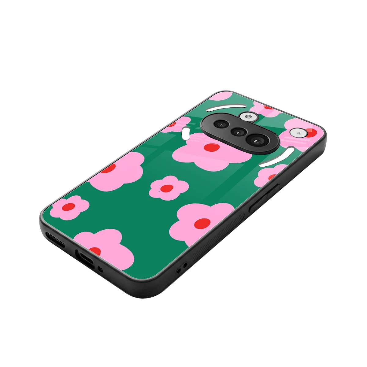 Pink Petal Parade stylish phone case for nothing phone 3a | glossy glass and slim fit