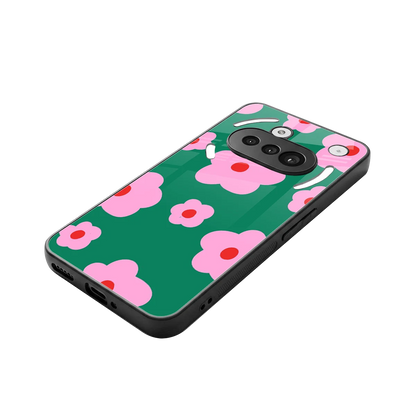 Pink Petal Parade stylish phone case for nothing phone 3a | glossy glass and slim fit