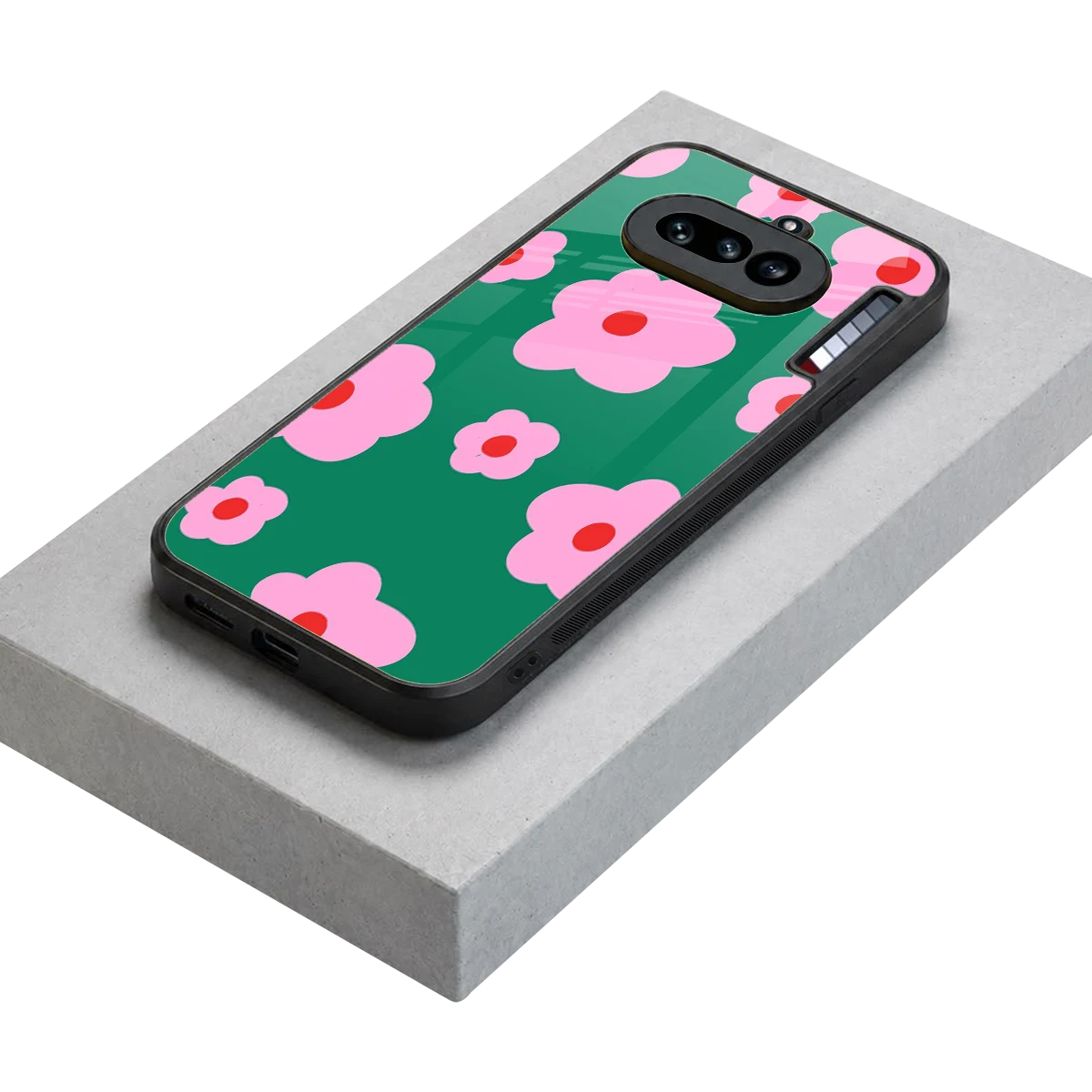 Pink Petal Parade stylish phone case for nothing phone 4a | glossy glass and slim fit