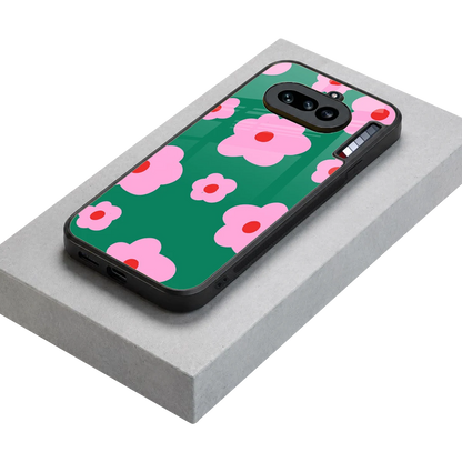 Pink Petal Parade stylish phone case for nothing phone 4a | glossy glass and slim fit