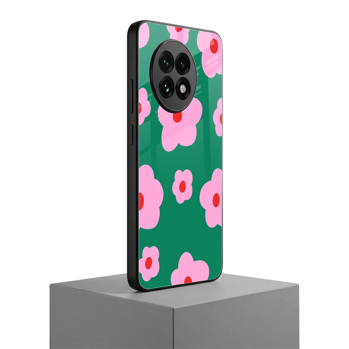 Pink Petal Parade oneplus 13r mobile cover | shockproof glass phone case