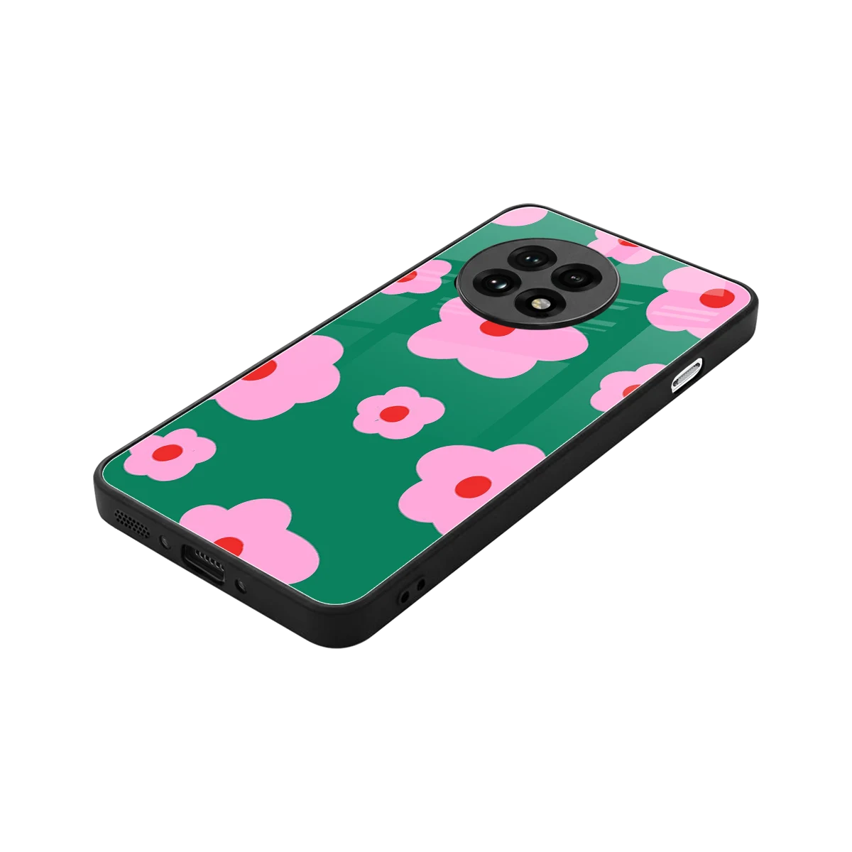 Pink Petal Parade stylish phone case for oneplus 13r | glossy glass and slim fit