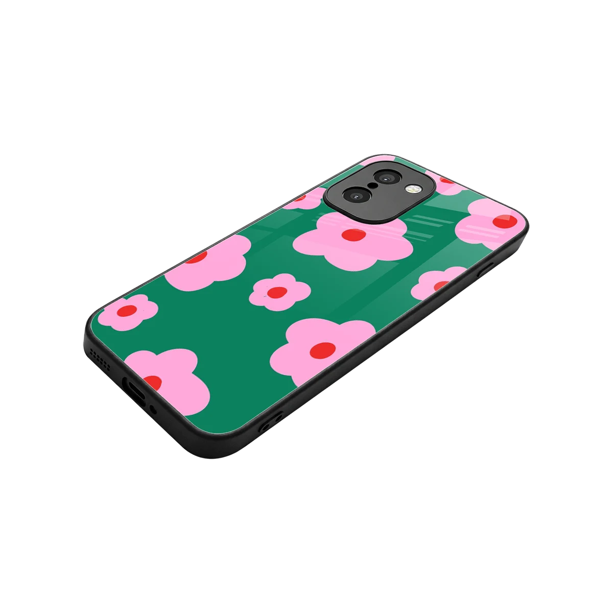 Pink Petal Parade stylish phone case for oneplus 15r | glossy glass and slim fit