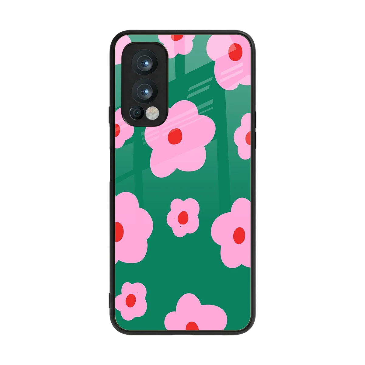 Pink Petal Parade back phone cover | glass case for oneplus nord 2