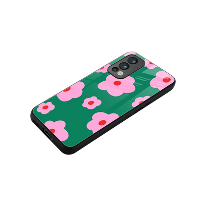 Pink Petal Parade stylish phone case for oneplus nord 2 | glossy glass and slim fit