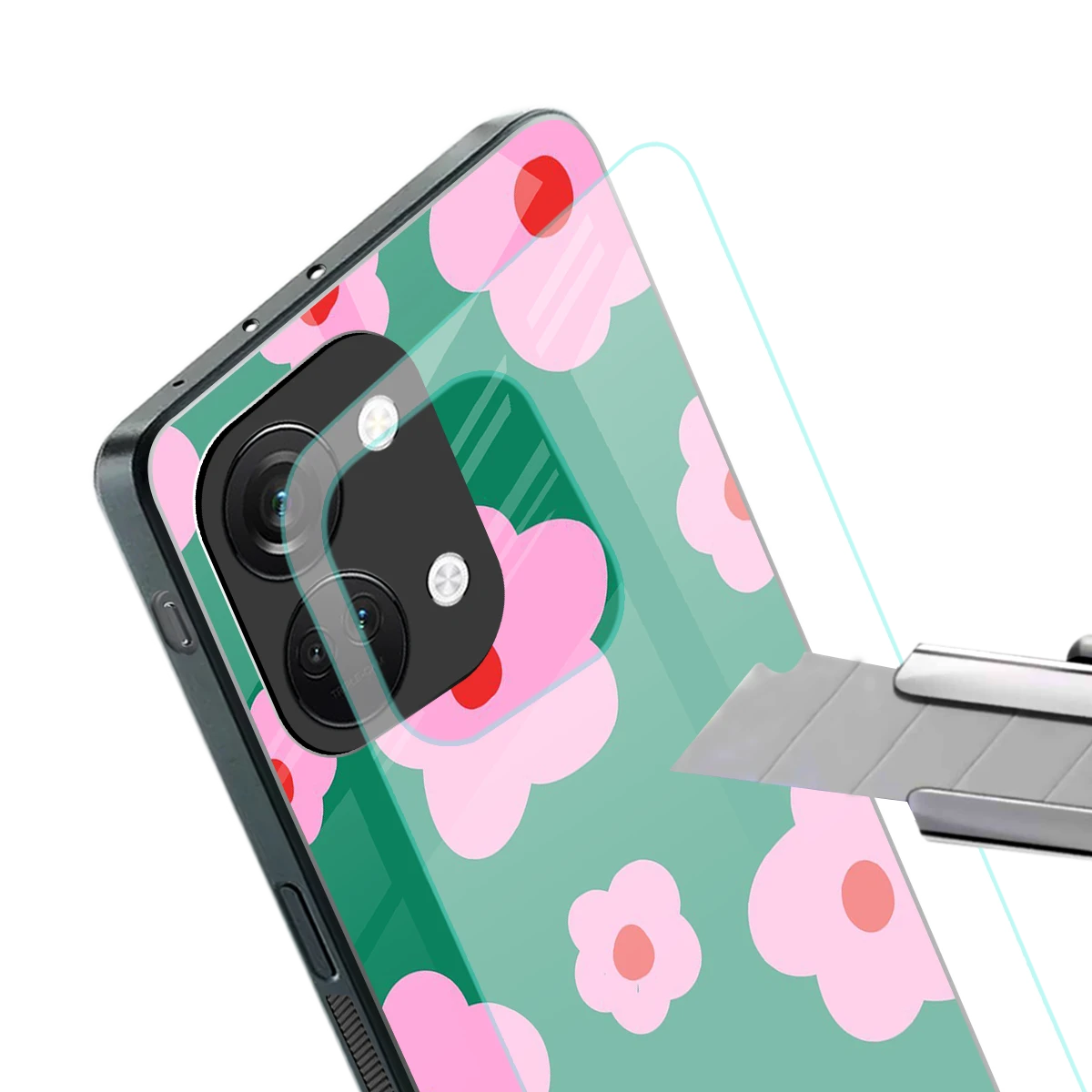 Pink Petal Parade stylish phone case for oneplus nord 3 | glossy glass and slim fit