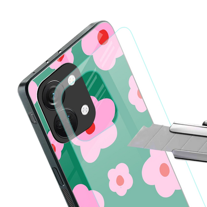 Pink Petal Parade stylish phone case for oneplus nord 3 | glossy glass and slim fit