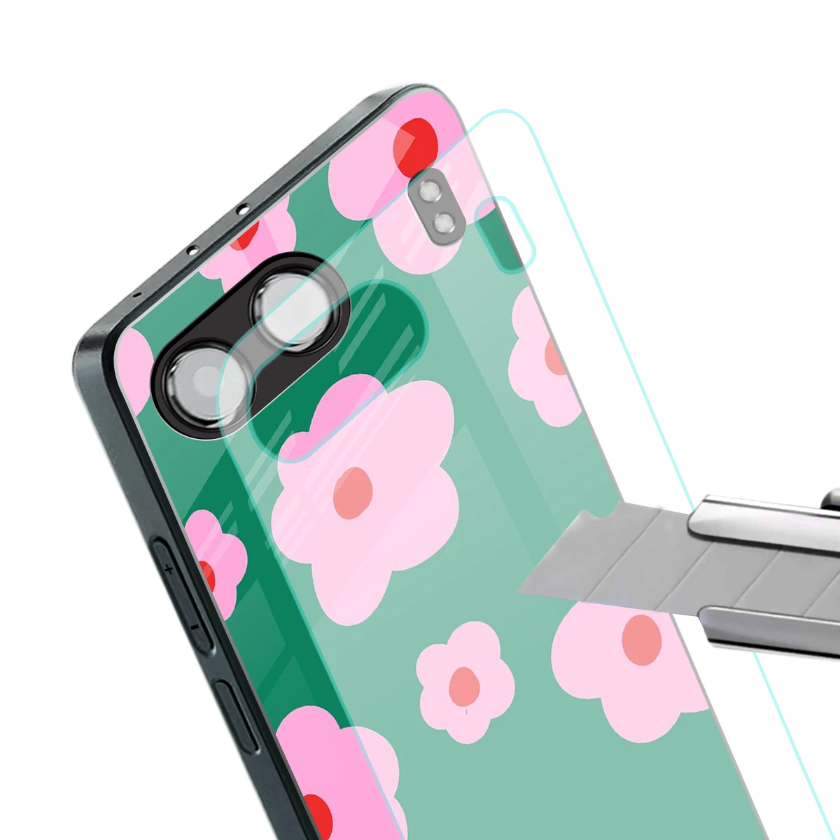 Pink Petal Parade stylish phone case for oneplus nord 4 | glossy glass and slim fit