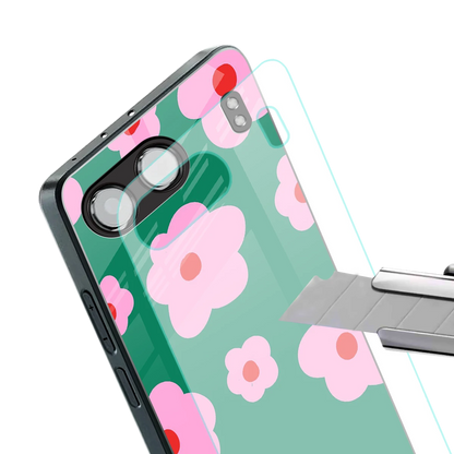 Pink Petal Parade stylish phone case for oneplus nord 4 | glossy glass and slim fit