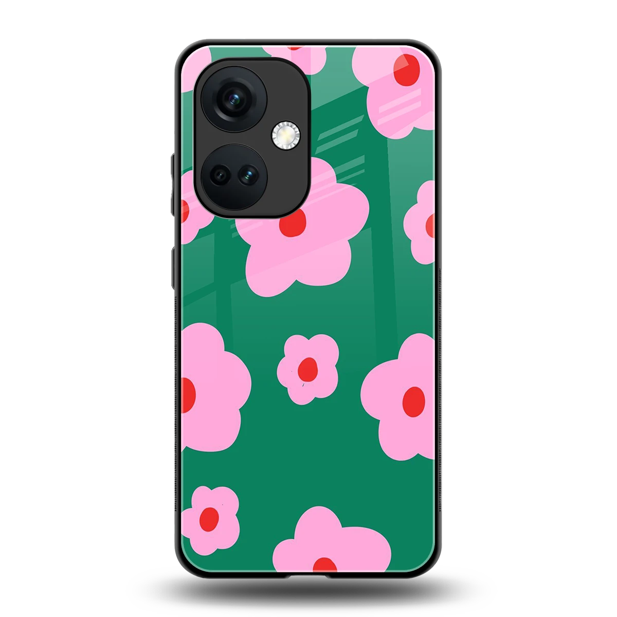 Pink Petal Parade back phone cover | glass case for oneplus nord ce 3