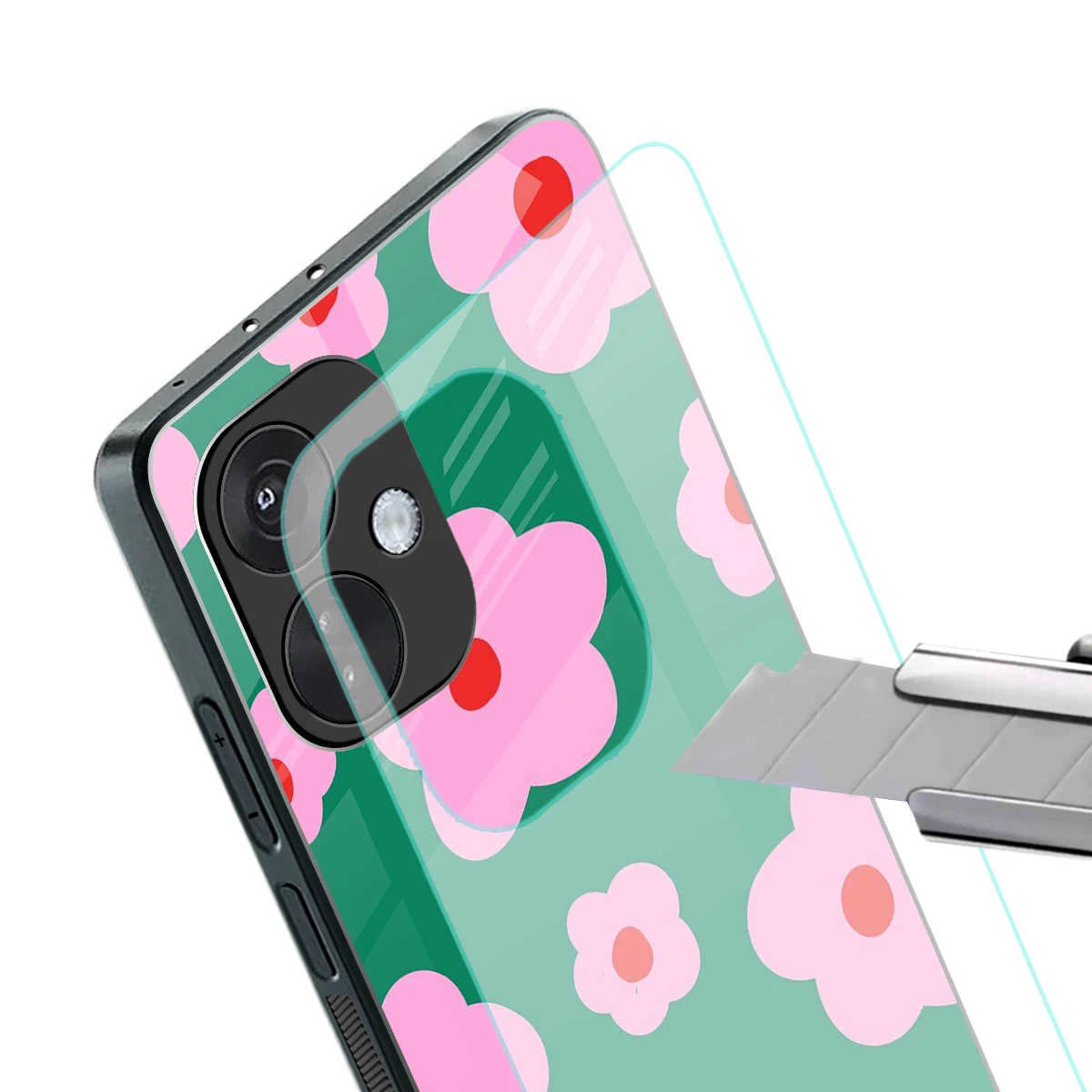 Pink Petal Parade stylish phone case for oneplus nord ce 3 | glossy glass and slim fit