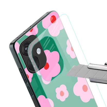Pink Petal Parade stylish phone case for oneplus nord ce 3 | glossy glass and slim fit