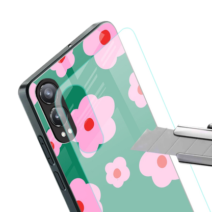 Pink Petal Parade stylish phone case for oneplus nord ce 4 lite | glossy glass and slim fit