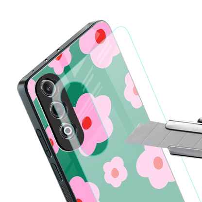 Pink Petal Parade stylish phone case for oneplus nord ce 4 | glossy glass and slim fit