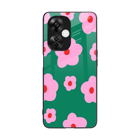 Pink Petal Parade back phone cover | glass case for oneplus nord ce 3 lite