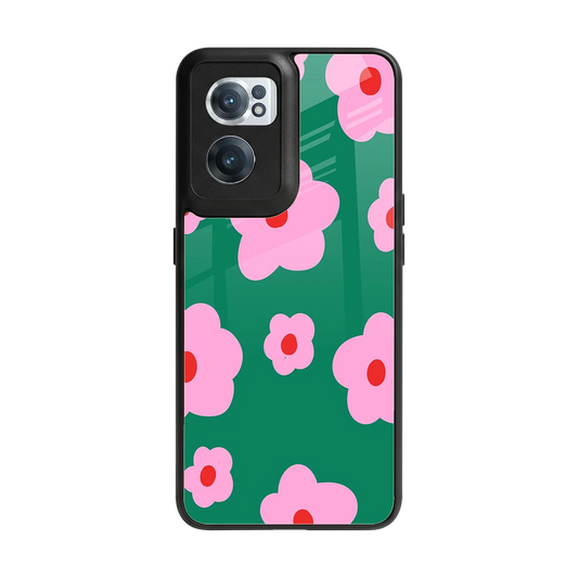 Pink Petal Parade back phone cover | glass case for oneplus nord ce 2
