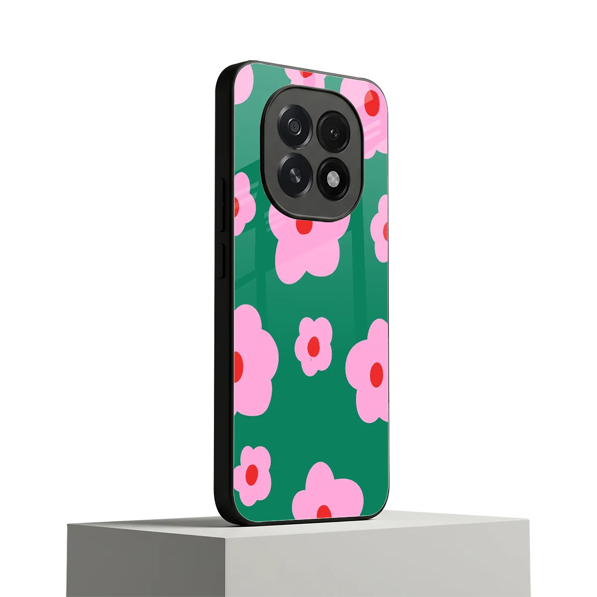 Pink Petal Parade oppo f29 5g mobile cover | shockproof glass phone case