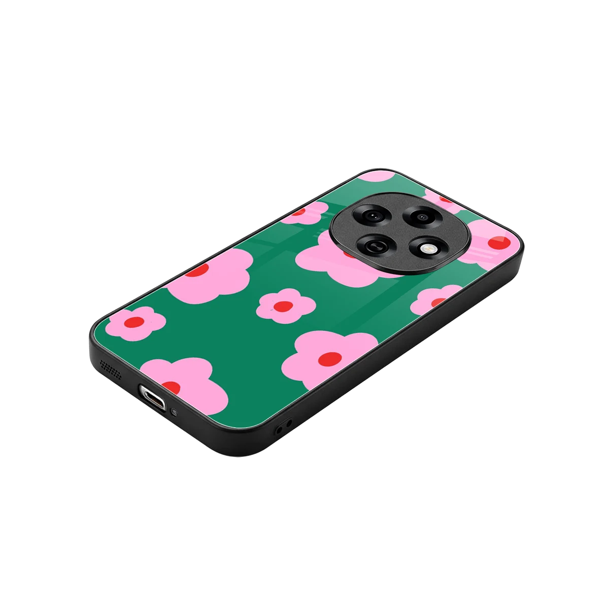 Pink Petal Parade stylish phone case for oppo f31 pro 5g | glossy glass and slim fit