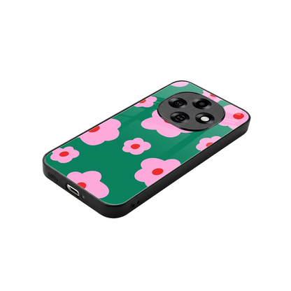 Pink Petal Parade stylish phone case for oppo f31 pro 5g | glossy glass and slim fit