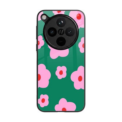 Pink Petal Parade back phone cover | glass case for oppo find x8