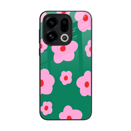 Pink Petal Parade back phone cover | glass case for oppo find x9