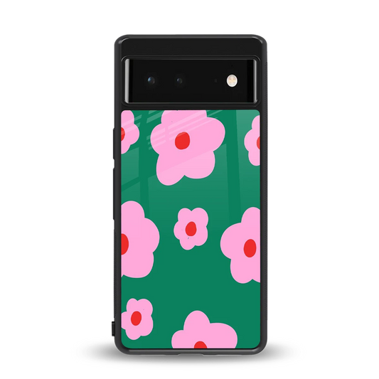 Pink Petal Parade back phone cover | glass case for google pixel 6