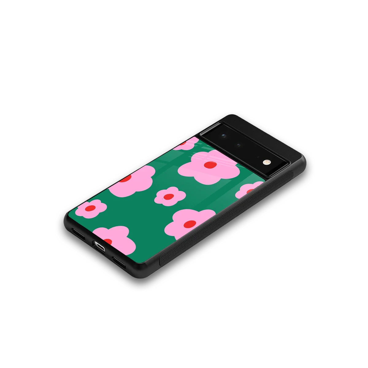 Pink Petal Parade google pixel 6a mobile cover | shockproof glass phone case