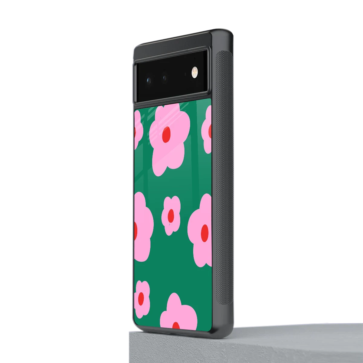Pink Petal Parade stylish phone case for google pixel 6 | glossy glass and slim fit