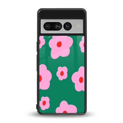 Pink Petal Parade back phone cover | glass case for google pixel 7 pro