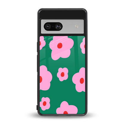 Pink Petal Parade back phone cover | glass case for google pixel 7a