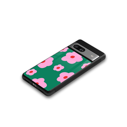 Pink Petal Parade google pixel 7a mobile cover | shockproof glass phone case