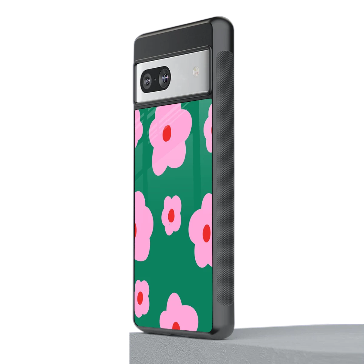Pink Petal Parade stylish phone case for google pixel 7 | glossy glass and slim fit