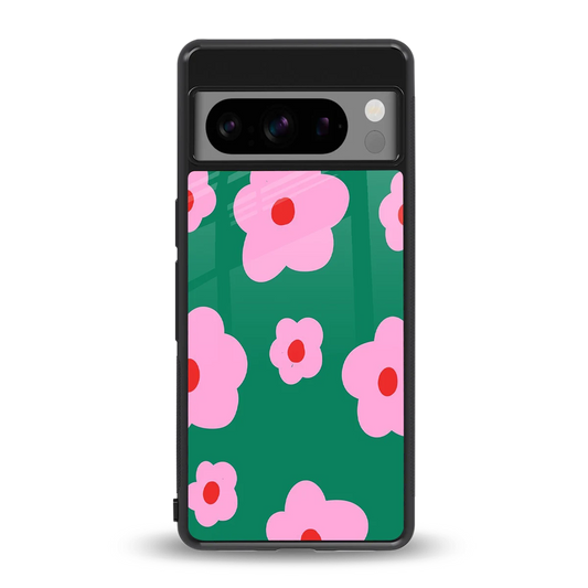 Pink Petal Parade back phone cover | glass case for google pixel 8 pro