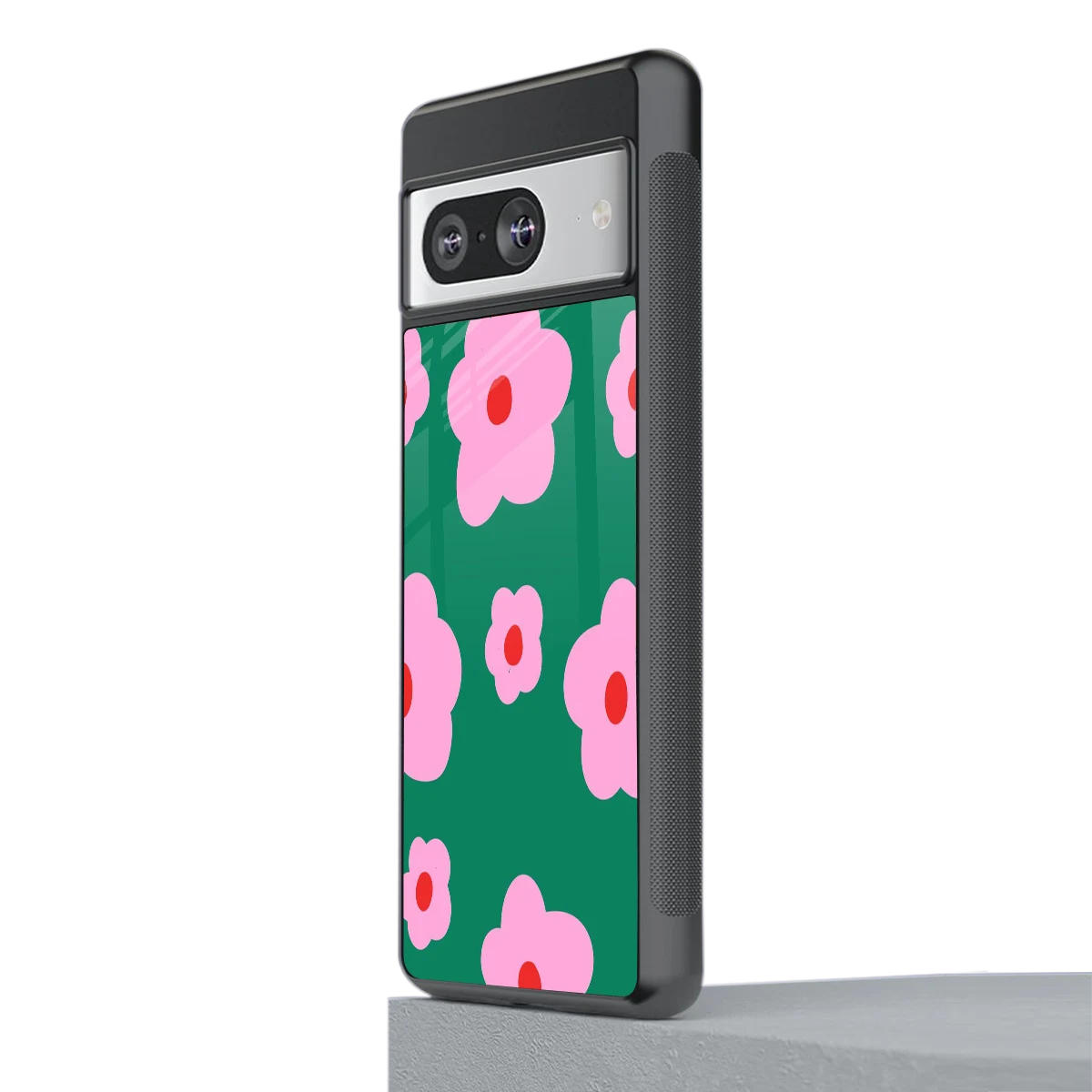 Pink Petal Parade stylish phone case for google pixel 8 | glossy glass and slim fit