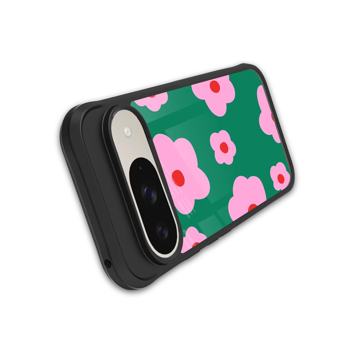 Pink Petal Parade stylish phone case for google pixel 9 | glossy glass and slim fit