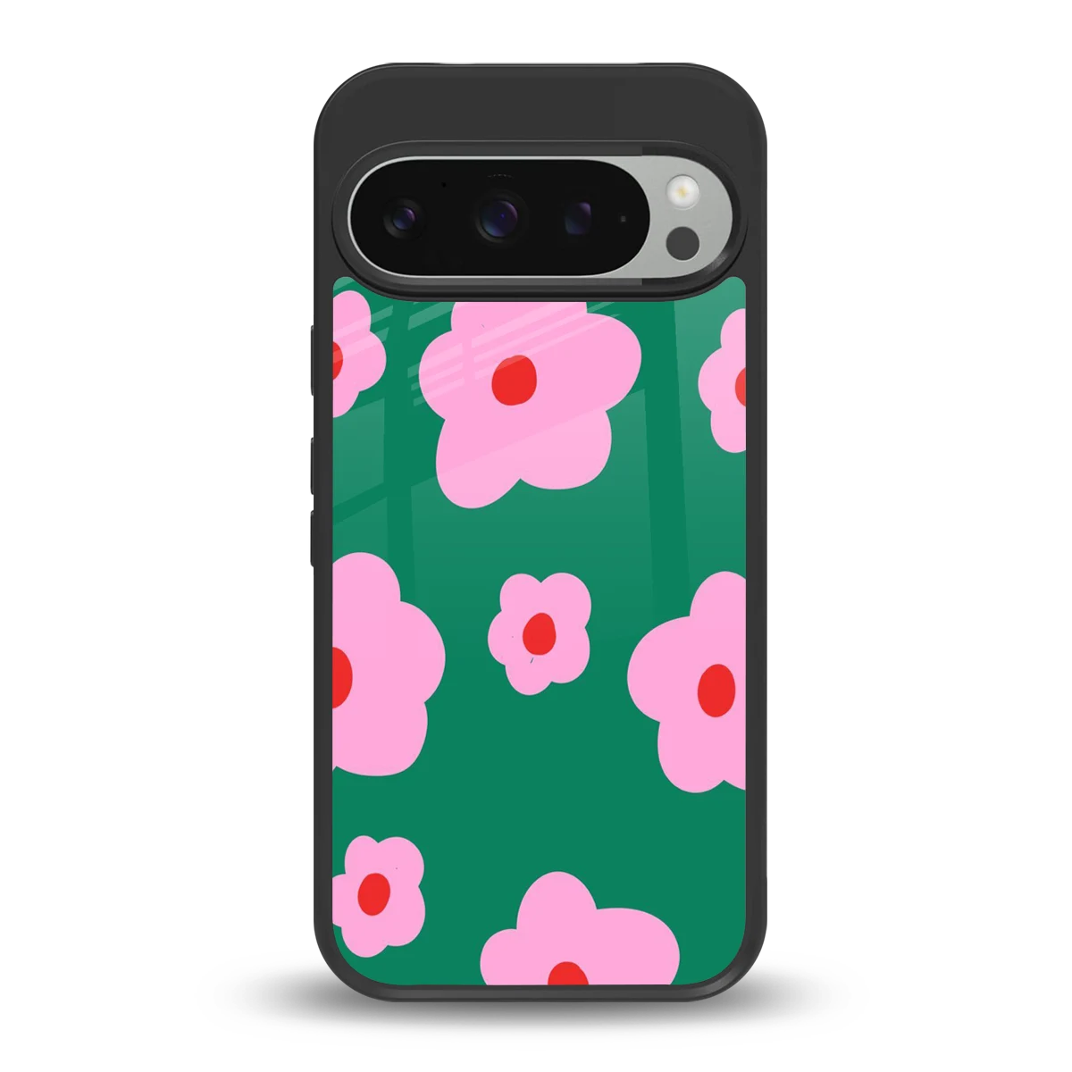 Pink Petal Parade back phone cover | glass case for google pixel 9 pro xl